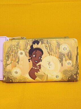 Loungefly Disney The Princess and The Frog Tiana and Ray Flap Wallet NEW
